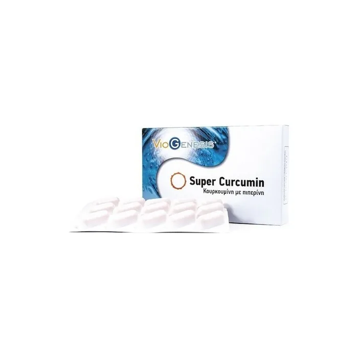 Viogenesis Super Curcumin Dietary Supplement With Curcumin Piperine 30 Capsules