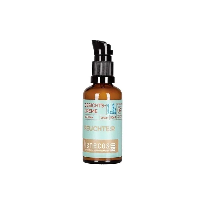 Benecosbio Organic Shea Moisture Face Cream for Her - Vegan - Dermatologically Tested