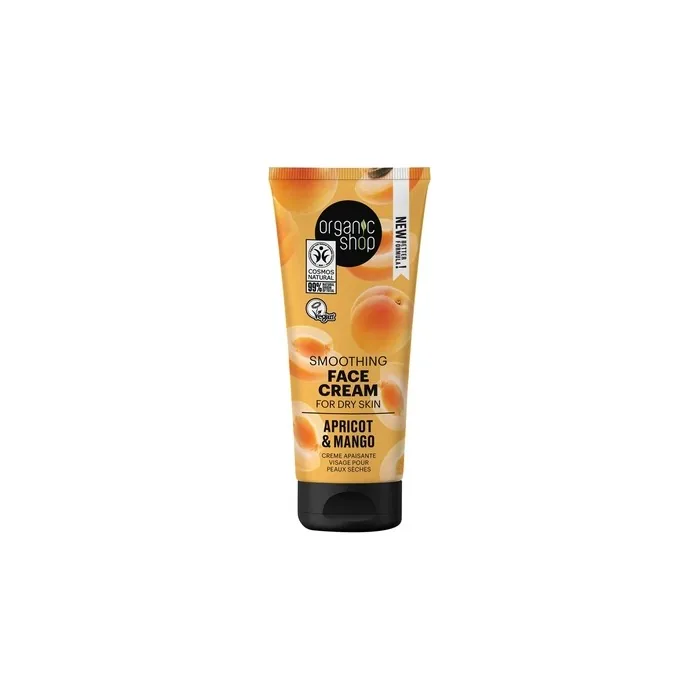 Natura Siberica Organic Shop Apricot Smoothing Facial Cream For Dry Skin 50ml