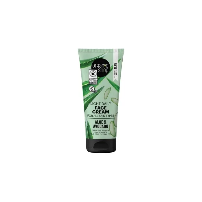 Organic Shop Aloe Daily Facial Cream For All Skin Types 50ml