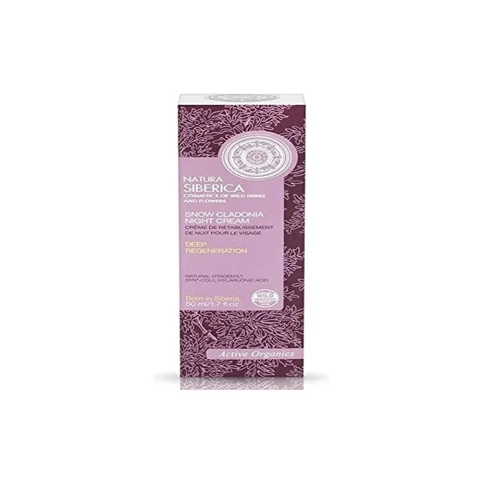 Natura Siberica Snow Cladonia Night Cream for Deep Regeneration 50ml