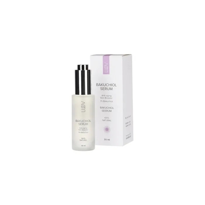 LUUV Bakuchiol Serum 30ml - 100% Natural Anti-Aging Collagen Booster for All Skin Types