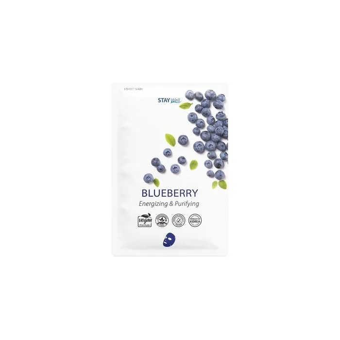 Stay Well Vegan Blueberry Sheet Mask
