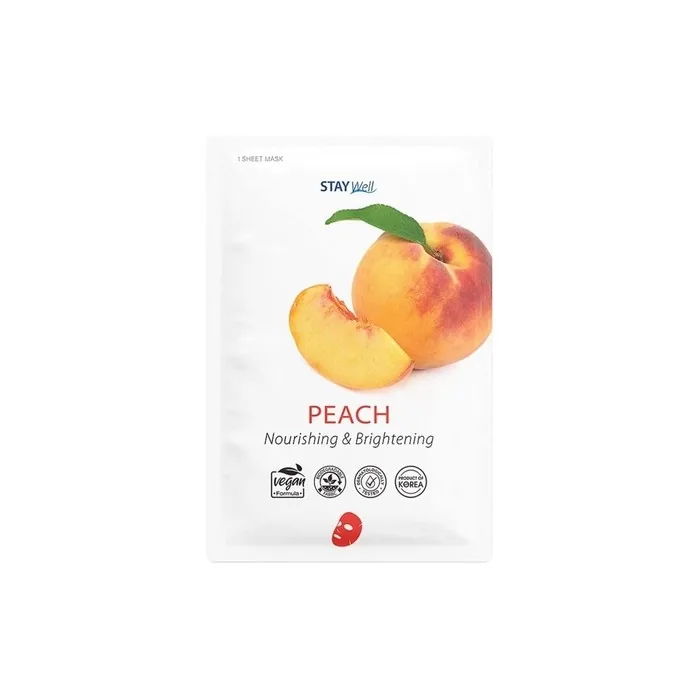 Stay Well Vegan Sheet Mask Peach
