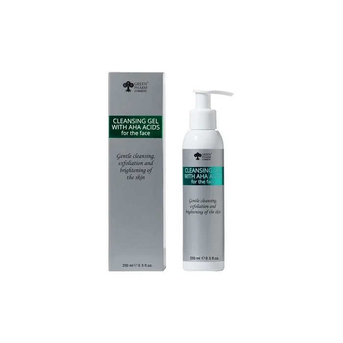 Green Pharm Cosmetics Cleansing Gel With Aha Acids Facial Peeling Gel 250ml