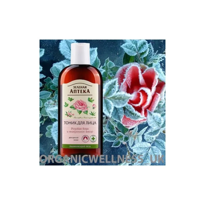 Green Pharmacy Facial Toner Rose Water and Almond Oils Hydrolyzed