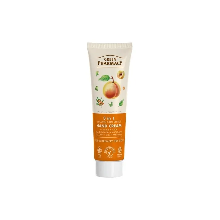 Elfa Pharm Green Pharmacy Hand Cream 3 In 1 With Second Skin Effect 100 Ml