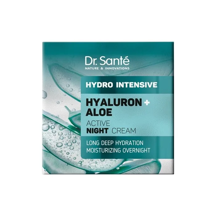 Elfa Pharm Drsante Hydro Intensive Active Night Cream Intensively Moisturizing Hyaluron Aloe 50 Ml