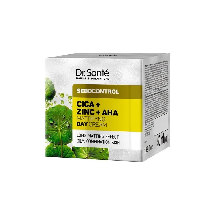 Elfa Pharm Drsante Sebocontrol Mattifying Day Cream Cica Zinc Aha 50 Ml