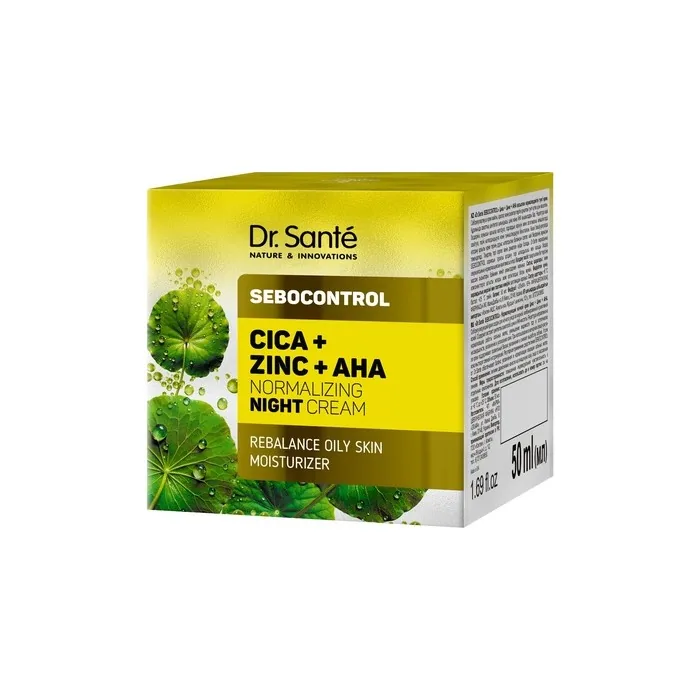 Elfa Pharm Drsante Sebocontrol Night Cream Cica Zinc Aha 50 Ml