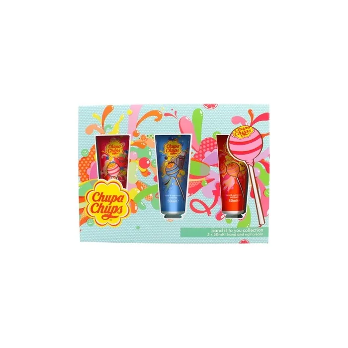 Chupa Chups Hand & Nail Cream Collection 50ml Pack Of 3 Cola Strawberry