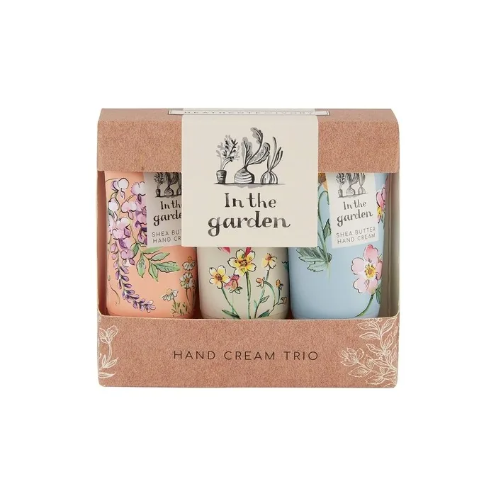 Heathcote & Ivory In The Garden Hand Creams Trio Gift Box Shea Butter Essential Oils Cruelty Free Vegan Friendly Travel Sizes