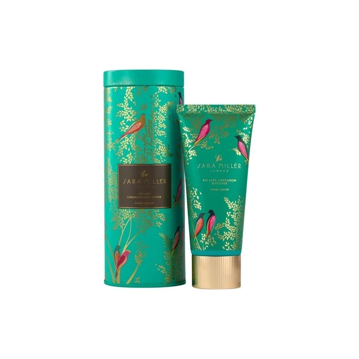 Sara Miller London Hand Cream 100ml in Chelsea Bird Tin with Shea Butter