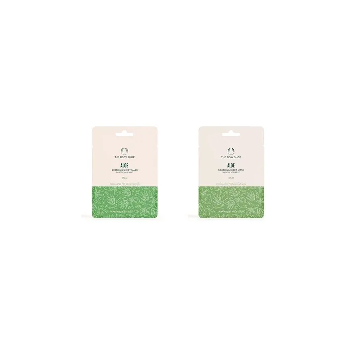 The Body Shop Aloe Vera Soothing Sheet Mask Calming For Sensitive Skin Vegan 0.6 Fl Oz