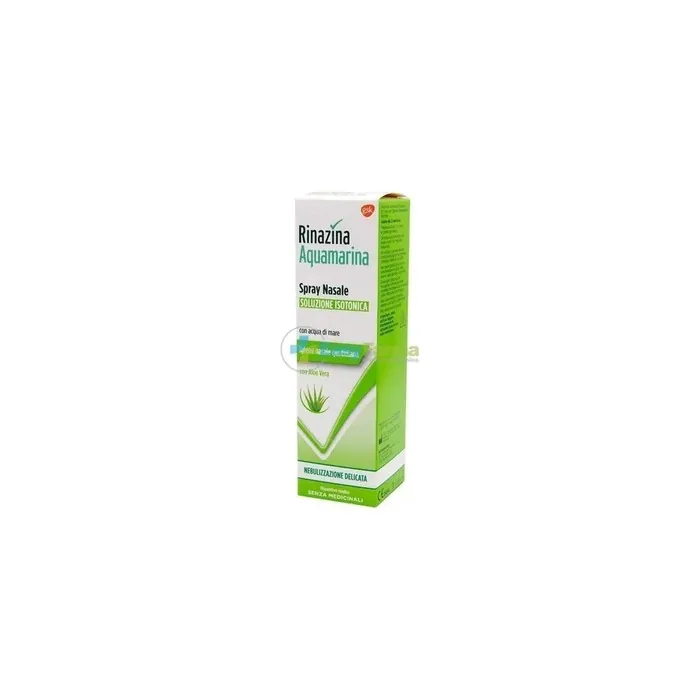 Haleon Italy Rinazina Aquamarina Nasal Spray Isotonic Solution With Aloe Vera 100 Ml Gentle Nebulization