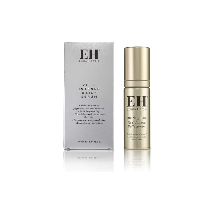 Emma Hardie Vit C Intense Daily Serum 30ml - Dermatologically Tested Suitable for Sensitive Skin Reduces Pigmentation Redness Nourishes Rebalances Revitalizes Skin