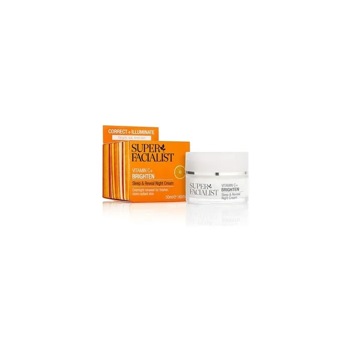Super Facialist Vitamin C Sleep & Reveal Night Cream 50ml Moisturizes and Provides Vitality
