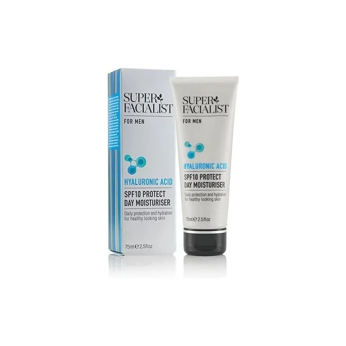 Super Facialist Moisturiser for Men with Hyaluronic Acid and SPF 10 Sun Cream 75ml