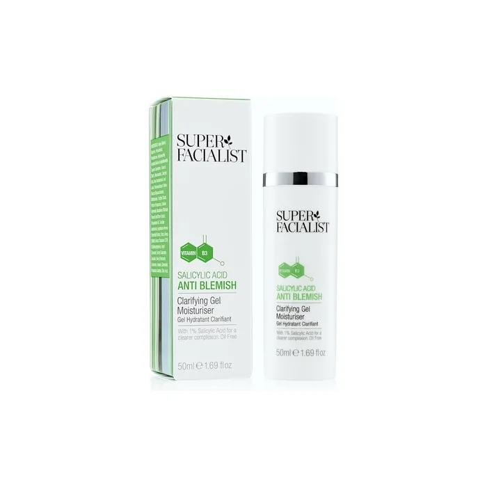 Super Facialist Anti Blemish Clarifying Gel Moisturiser with Salicylic Acid and Niacinamide 50ml