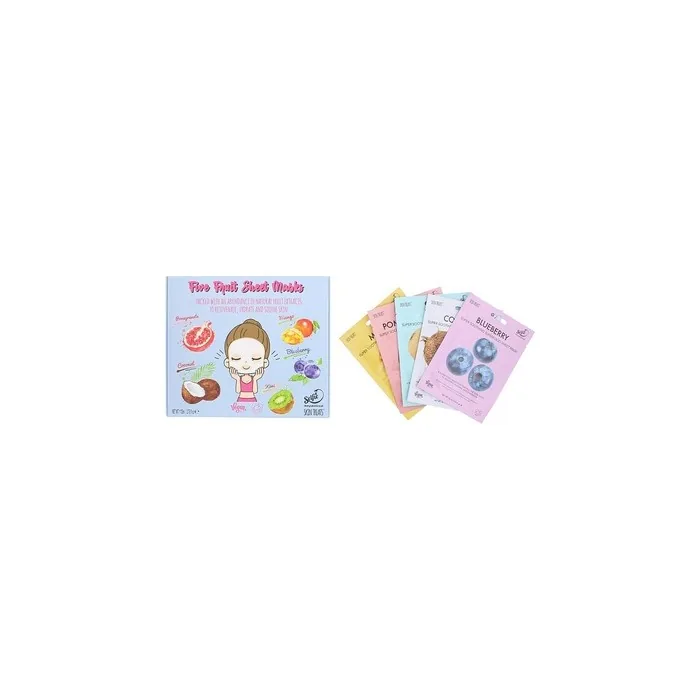 Skin Treats 5 Pack Sheet Mask Box Face Mask For Women