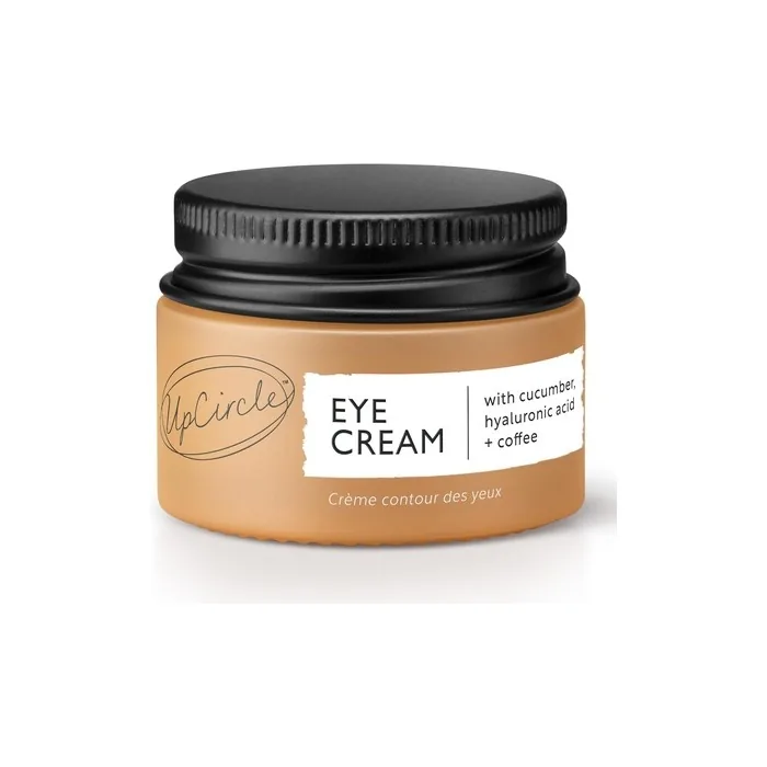UpCircle Eye Cream with Coffee and Hyaluronic Acid 15ml - Glycerin, Maple Bark, and Cucumber Extract - Natural, Vegan, and Cruelty-Free