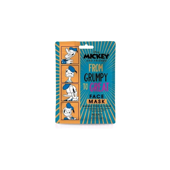 MAD Beauty Disney Face Mask Donald Duck from Mickey Mouse Friends Moisturizing and Rejuvenating Sheet Mask