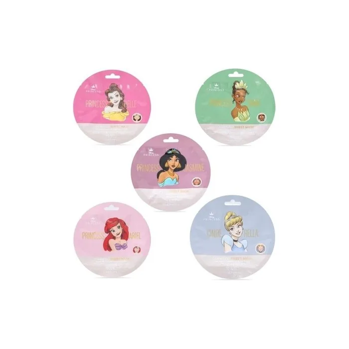 Disney Princess Sheet Mask Collection Tiana Belle Cinderella Jasmine Ariel