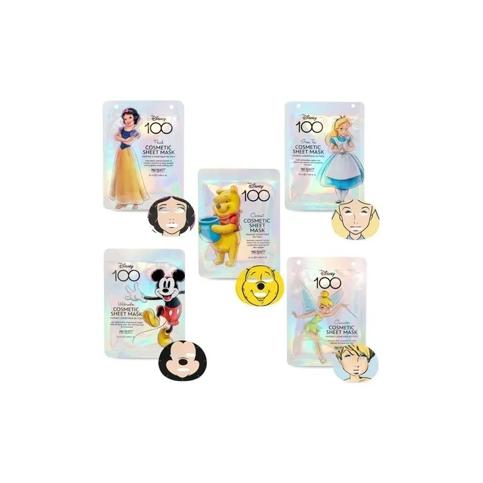 Mad Beauty Facial Mask Collection X 5 Featuring Snow White Alice In Wonderland Winnie The Pooh Tinkerbell And Mickey