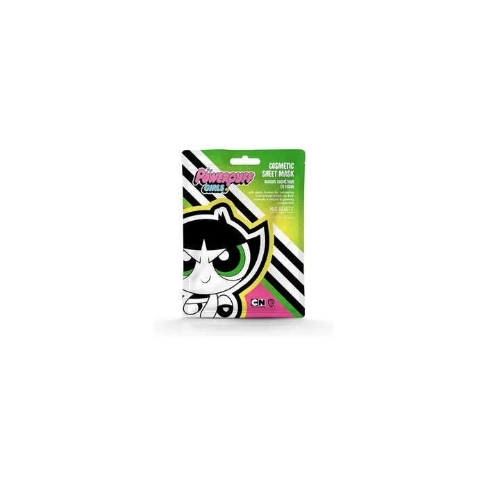 MAD Beauty Powerpuff Girls Cosmetic Sheet Mask - Buttercup, Hydrating, Citrus Scent, 30g
