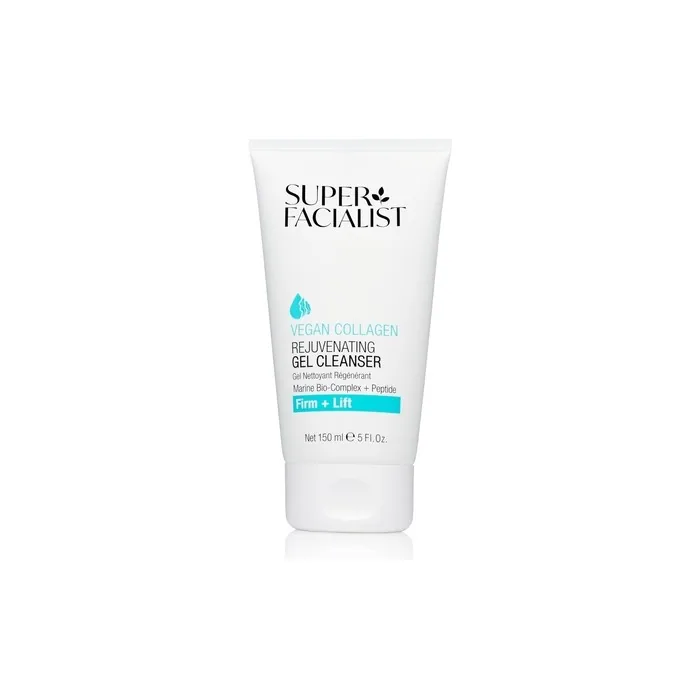 Super Facialist Vegan Collagen Rejuvenating Gel Cleanser with Marine Bio-Complex Seaweed and Hyaluronic Acid 150ml