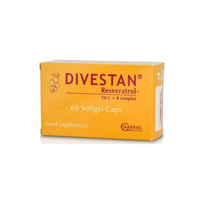 Boderm Divestan Dietary Supplement For Slowing Down Aging 60 Soft Capsules