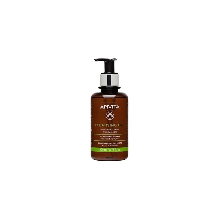 Apivita Cleansing Gel Propolis And Lime 200ml Face Cleanser