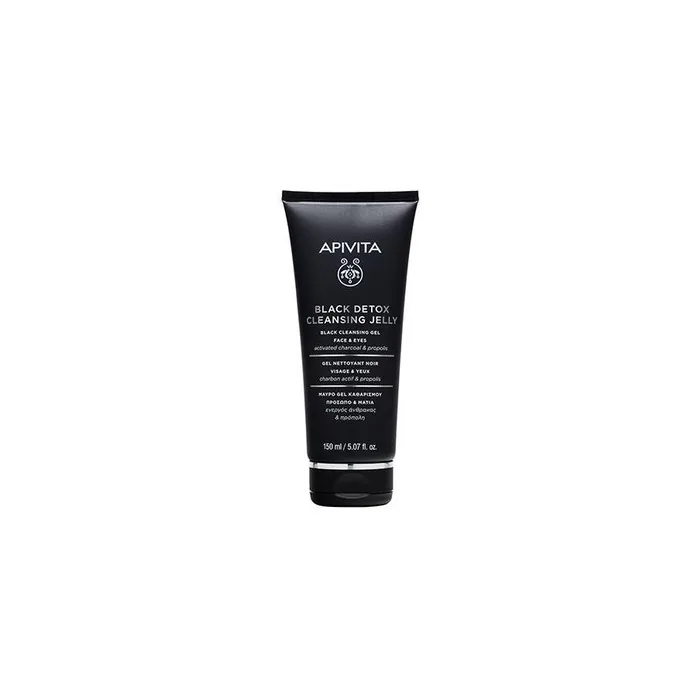 Apivita Cleansing Gel Black Detox 150ml Face Cleanser