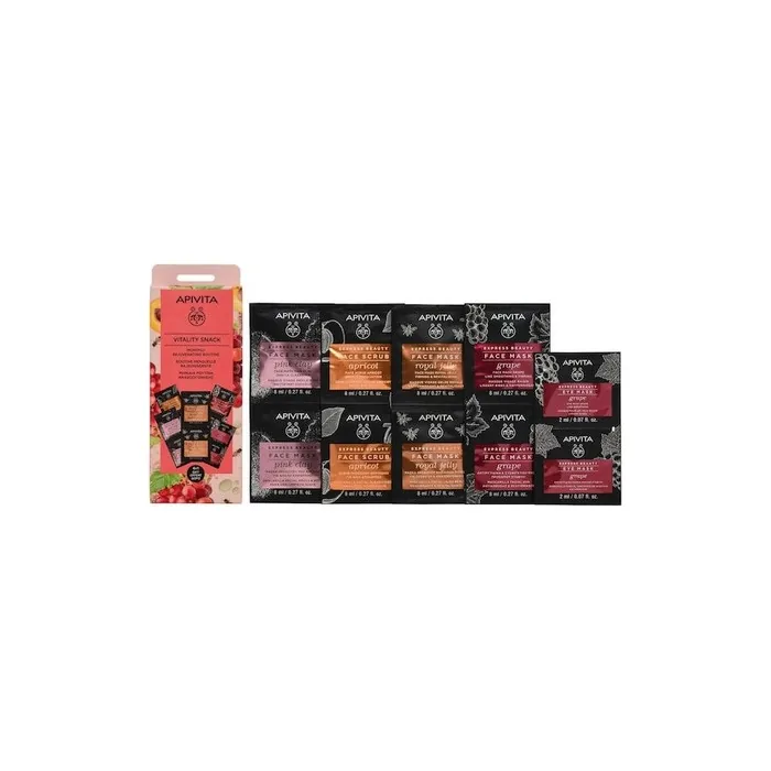 Apivita Express Vitality Snack 4 Express Face Mask With 1 Gift