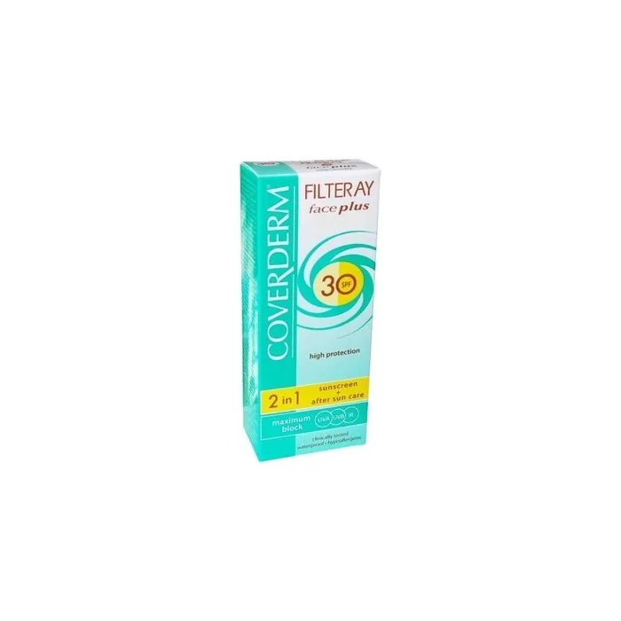 Coverderm Filteray Face Plus SPF30 Tinted Face Sunscreen Dry/Sensitive 50ml