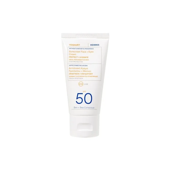 KORRES YOGHURT Unscented Face + Eyes Gel-Cream SPF50 50ml