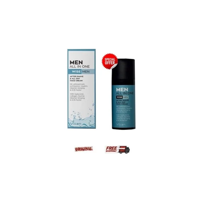 Vican Men All In One Wise Men After Shave and All-Day Face Cream 50ml