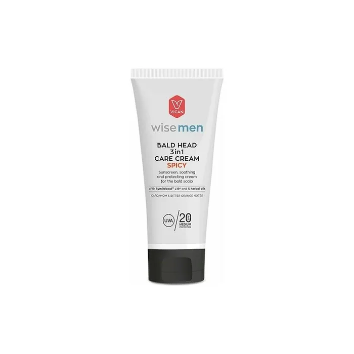 Vican Wise Men Bald Head 3in1 Care Cream Spicy Spf20 100ml