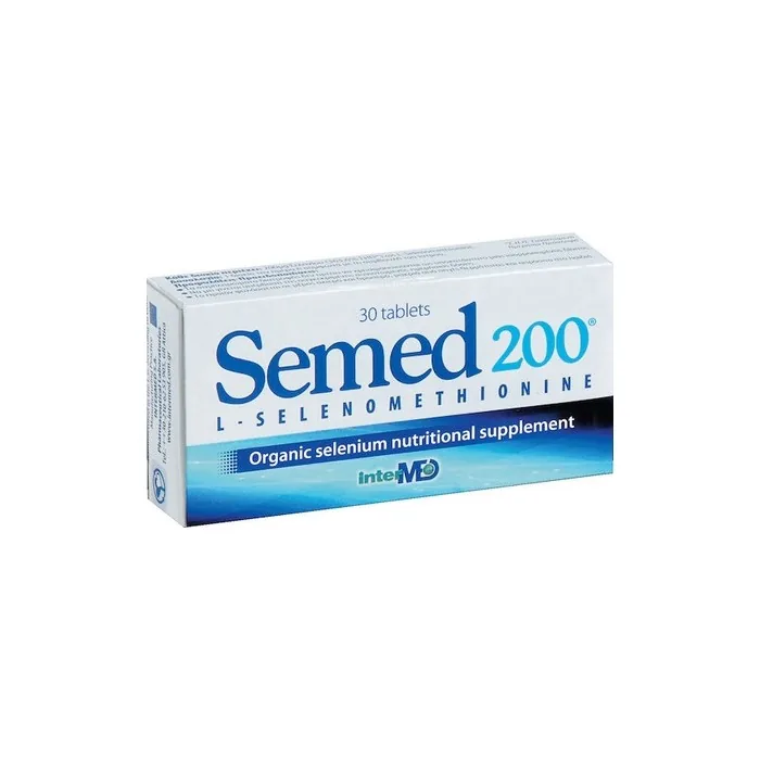 Intermed Semed 200mg Antioxidant Supplement Of Organic Selenium 30 Tablets