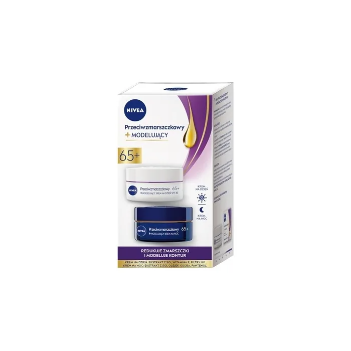 Nivea Anti-Wrinkle + Contouring Night Cream 65+ 50ml And Day Cream 65+ 50ml