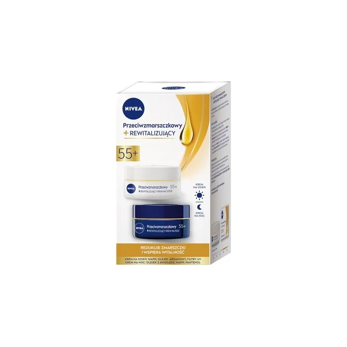 Nivea Anti-Wrinkle + Contouring Night Cream 55+ 50ml And Day Cream 55+ 50ml