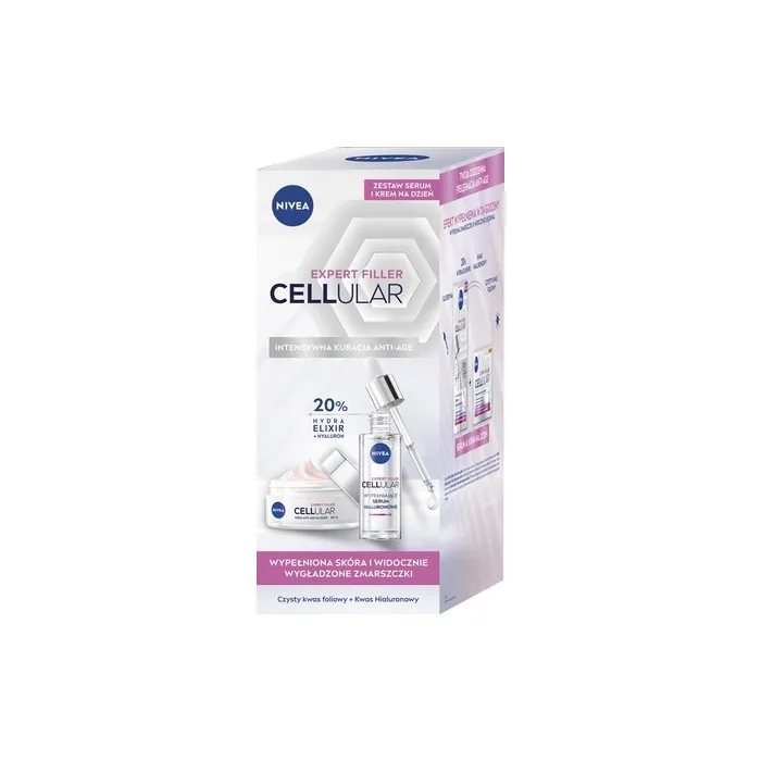 Nivea Cellular Expert Filler Gift Set Day Cream Hyaluronic Serum