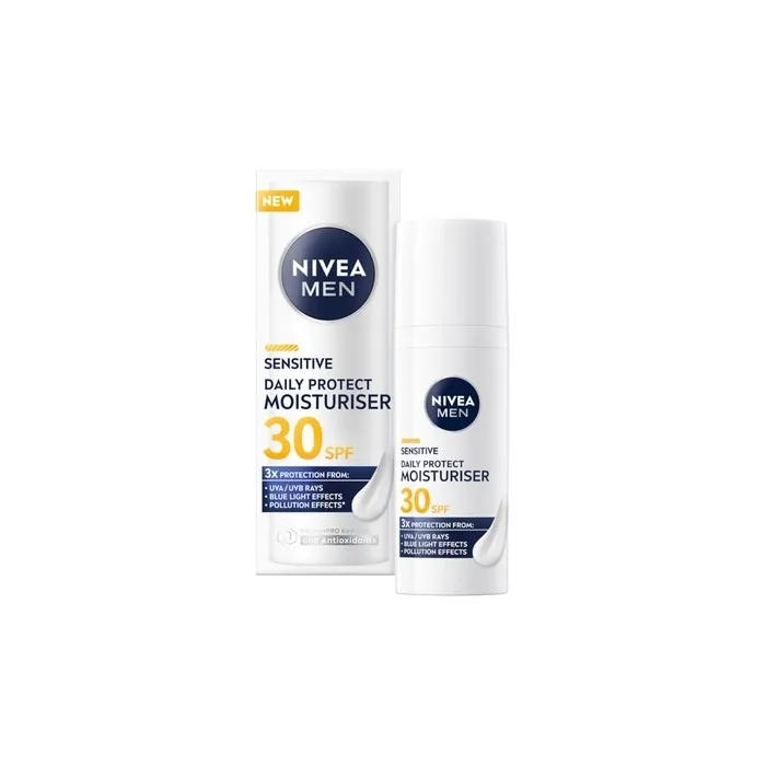 Nivea Men Sensitive Daily Protect Moisturizing Face Cream Spf30 50ml