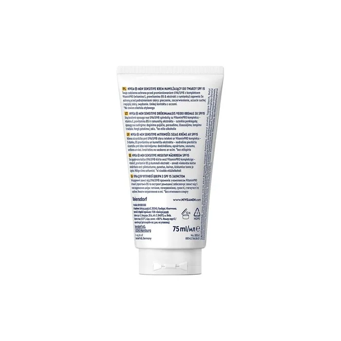 Nivea Men Cream 75ml Sensitive Face Spf15
