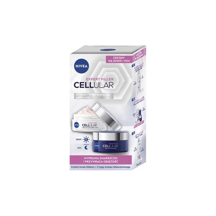 Nivea Expert Filler Cellular Day And Night Anti-Wrinkle Cream Set - 50ml Each