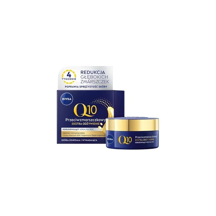 Nivea Q10 Extra Nourishment Night Cream Antiaging Night Cream For Mature Skin