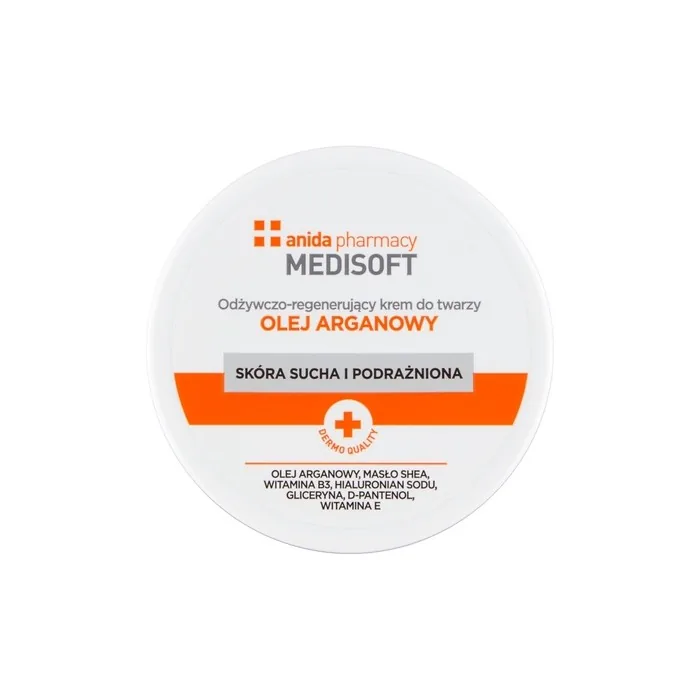 Anida Medisoft Nourishing And Regenerating Face Cream With Argan Oil 100ml