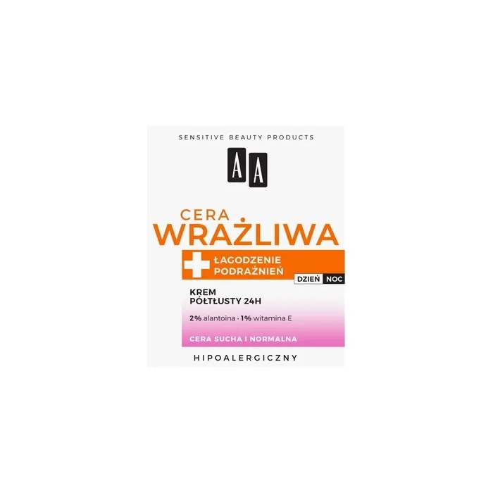 Aa Sensitive Skin Soothing Cream For Dry And Normal Skin 50ml