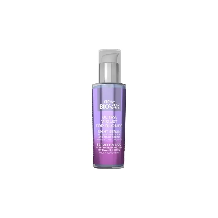 L'Biotica Biovax Ultra Violet For Blonds Night Serum - 100ml