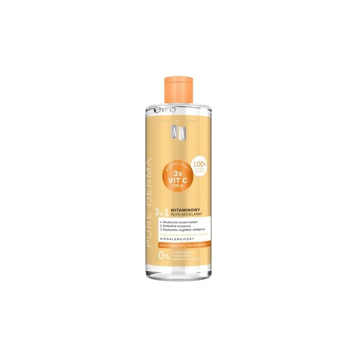 Pure Derma Vitamin Micellar Liquid 3 In 1 500ml